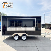 Camions de restauration mobiles, remorques de traiteur entièrement équipées, remorques alimentaires mobiles d'extérieur, chariots à bière, glaces et café