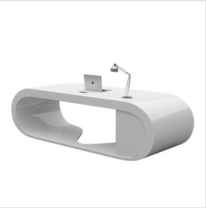Escritorio Ejecutivo de Oficina de Lujo Estilo Antiguo, Mesa Grande para CEO, Mesa de Melamina - Product Image 5