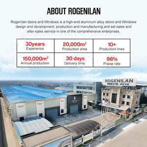 Fenêtres à battants en aluminium Rogenilan Villas Homes <span class=keywords><strong>avec</strong></span> isolation extérieure personnalisée, verre Low-e et moustiquaire - Product Image 5