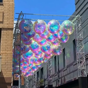 Multi-Color Inflatable Mirror Ball Sphere <b>Balloon</b> Events Wedding Party Decor PVC Waterproof Big Shiny Metallic Mirrior Ball Sphe - Product Image 1