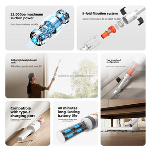 Aspiradora Portátil Recargable 2 en 1 de 22KPa, Ligera, de Alta Succión, para el Hogar, de <span class=keywords><strong>Xiaomi</strong></span> Youpin - Product Image 2