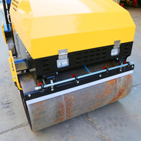 Compacteur routier hydraulique durable de 1 tonne à double tambour pour projets de pavage