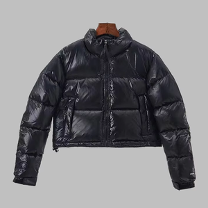 Giacca Invernale Nuova All'Ingrosso da Donna, Modello Corto a Vita Alta, Casual di Tendenza, Collo Alto, Maniche Lunghe, Calda in Piuma - Product Image 1