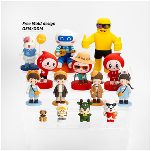 15 năm nhà máy tùy chỉnh thực hiện Kawaii 3D phim hoạt hình PVC thu nhỏ búp bê Kawaii hành động mô hình mô hình trang trí đồ chơi - Product Image 1