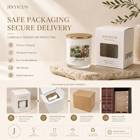 Bougie parfumée personnalisée en mélange de soja dans un bocal en verre avec couvercle, senteurs mélangées, marque privée, vente en gros, parfum d'ambiance pour la maison, bougies cadeaux, OEM