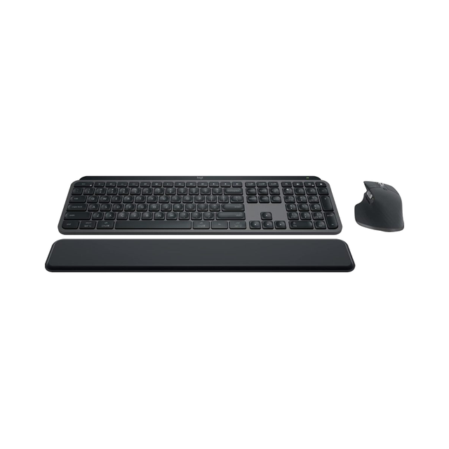 For Logitech MX Keys S Combo Performance Customizable RGB Illuminated Wireless Keyboard Mouse  Fast Scrolling USB C-New