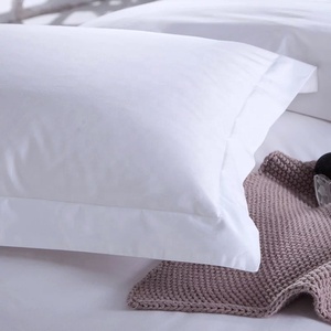 Hotel de 5 estrellas Lino 100% Algodón egipcio Blanco Liso Hotel Juego de cama Satén Tejido Funda Nórdica - Product Image 6