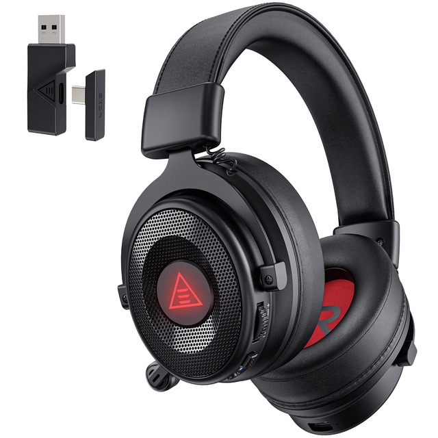 EKSA E900BT 2.4G Gaming Wireless Headset with Type c a Combined Dongle and ENC Mic with 7.1 Stereo Sound