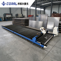 Cortadora Láser de Fibra CNC de Gran Formato CORAL CRL-14032AD-20000W, Máquina de Tipo Pórtico de Alta Resistencia para Corte de Placas Metálicas Gruesas