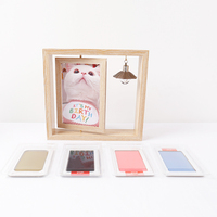 Cadre photo commémoratif pour animaux de compagnie en bois de pin, présentoir de table, étanche, design moderne, décoration intérieure, souvenirs de conservation