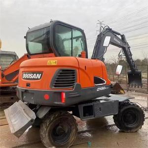 Máy xúc bánh lốp mini DOOSAN đã qua sử dụng Dx60W 6 tấn, máy đào bánh lốp cũ DX60 DH60 5t <span class=keywords><strong>6t</strong></span>, máy xúc DOOSAN đã qua sử dụng cần bán - Product Image 3