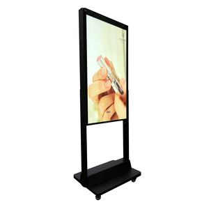 شاشة عرض LCD مقاس 55 بوصة مع شاشة لمس، شاشة LCD مزدوجة الجانب للتعليق على النوافذ، مشغل إعلانات - Product Image 6