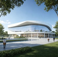 Bâtiment de bureaux préfabriqué à structure en acier toutes saisons, suite de bureaux d'entreprise isolée, résistante aux intempéries, pré-conçue, plan OEM
