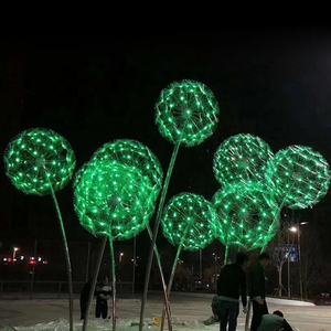 Produzione all'Ingrosso Luce LED a Dente di Leone da Esterno 6M 7M 7,5M in Acciaio Inossidabile 304 Denti di Leone LED RGB - Product Image 3