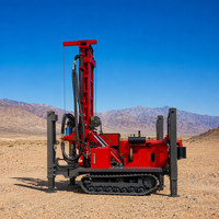 Machine de forage rotative hydraulique sur chenilles de 200 m sur mesure, équipement de forage de puits d'eau diesel, pour forage intensif