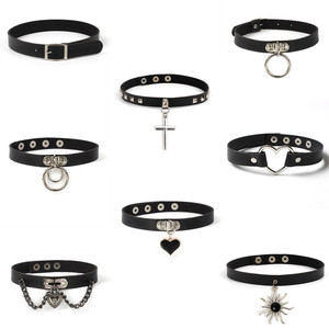 Collar de cuero PU con remaches largos, estilo Lolita Dark Wind, exagerado y a <span class=keywords><strong>la</strong></span> moda, novedad transfronteriza para Europa y Estados Unidos - Product Image 6