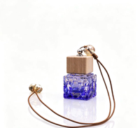 Flacon diffuseur vide carré coloré 10 ml pour huiles essentielles, désodorisant de voiture, échantillon gratuit, flacon diffuseur suspendu pour voiture