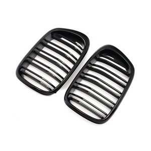 Rejilla de parachoques delantero BMW E39, negra, de plástico ABS, malla de entrada de aire para Serie 5 1999-2003, actualización de reequipamiento. - Product Image 1