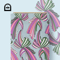 Tissu en coton floral Topoints pour robes, impression numérique, motifs personnalisés AAW