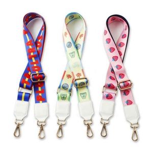 Luxury Pure Color Cotton Webbing PU Leather Belt Strap with Adjustable Buckle for Messenger Bags-Customizable Color & Design - Product Image 4