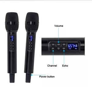 BT <b>Microphone</b> Cordless UHF Handheld Mic With Rechargeable Receiver With 3.5mm Connector AUX for Amplifier Speaker - Product Image 5