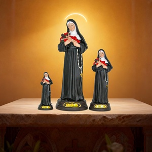 Statue Crucifix en Résine <span class=keywords><strong>Saint</strong></span> Michel, Sainte Rita, <span class=keywords><strong>Saint</strong></span> <span class=keywords><strong>Exp</strong></span>édit – Art Religieux Chrétien pour Décoration Intérieure (Vente en Gros) - Product Image 2