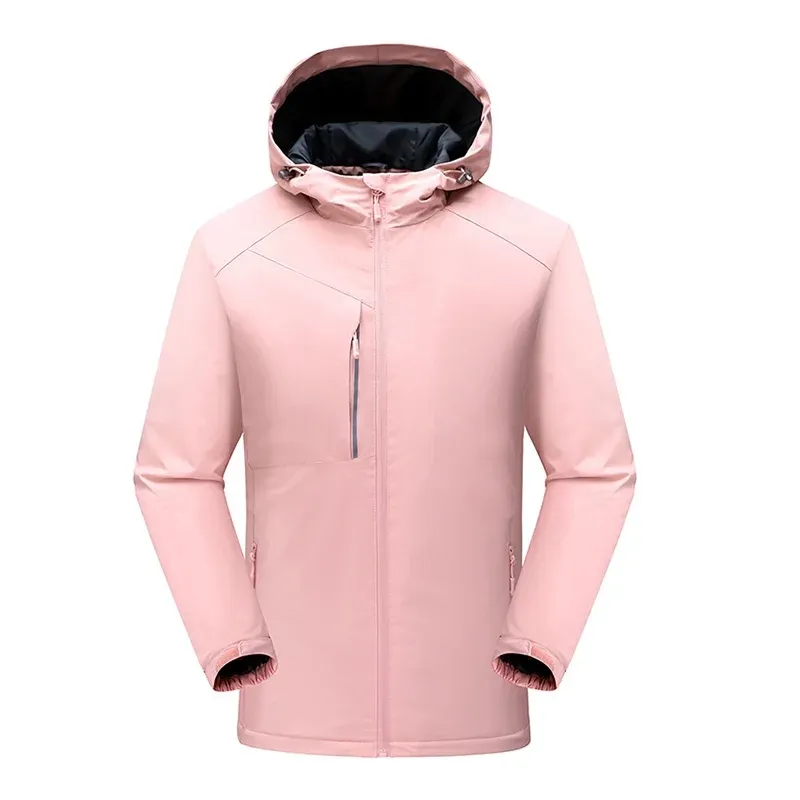 Jaqueta de duas peças para homens, jaqueta de caminhada ao ar livre com zíper trench, jaqueta da moda mais recente, 2024 AF