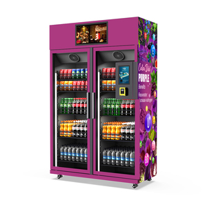 Venta caliente <span class=keywords><strong>de</strong></span> doble puerta al por menor fruta fresca AI verificación <span class=keywords><strong>de</strong></span> gravedad máquina expendedora inteligente <span class=keywords><strong>solicitar</strong></span> CENTRO COMERCIAL - Product Image 3