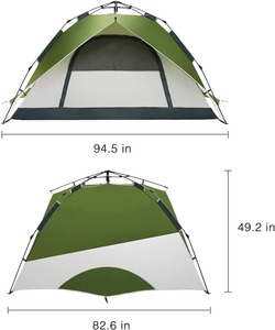 Tente familiale instantanée OEM - Tente de <span class=keywords><strong>camping</strong></span> automatique à montage en 1 seconde avec hub central pour un abri extérieur facile - Product Image 5
