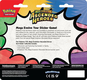 Vente en gros Pokémon TCG : Collection d'autocollants technologiques Mega Evolution Ascended Heroes, Boîte Charmander, Boîte d'entraîneur, Boîte cadeau de cartes à collectionner - Product Image 2