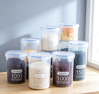 Boîte de rangement alimentaire en plastique moulée par injection, empilable, hermétique, multi-tailles, grande capacité, transparente, pour réfrigérateur et organisation de cuisine