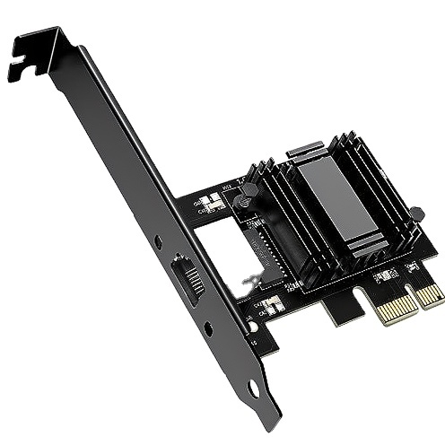 VIMIN 2.5G Base-T PCIe Network Card Realtek RTL8125B Internal 2.5G Ethernet Port 10/100/1000Mbps PCI Express Adapter Computer