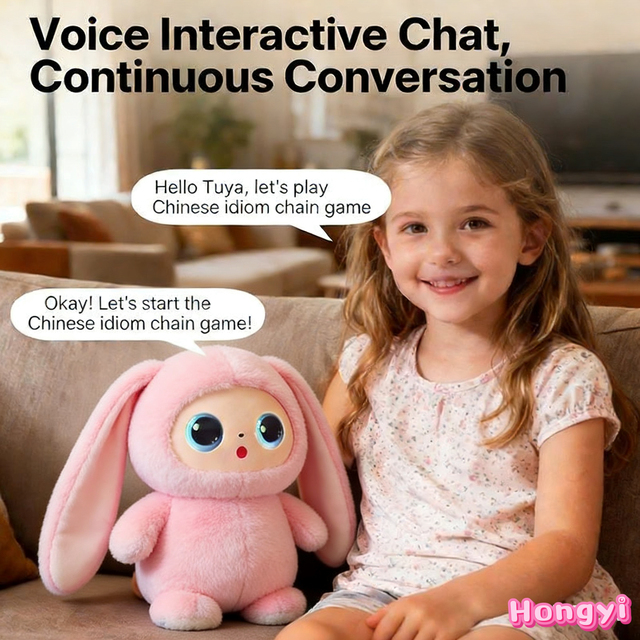 Custom 2026 Kids New Educational Vinyl Face Plush AI Talking Doll Toy Fun Cartoon Intelligent Conversation Doll Toy