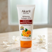Akaril Vitamin C & Aloe Vera Achselhöhlen-Aufheller, entfernt dunkle Flecken, aufhellende Kollagen-Feuchtigkeitscreme, Körperaufhellungscreme