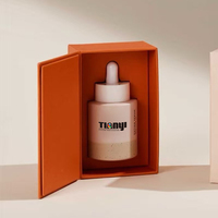 Flacon de parfum de luxe personnalisé avec boîte, boîte rigide en papier en forme de livre avec couvercle rabattable pour l'emballage