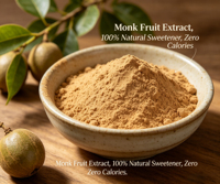 Extrait de Fruit du Moine Biologique 50% Mogroside V en Poudre, Mélange 100% Pur Naturel, Édulcorant de Qualité Alimentaire en Vrac, Bouteille