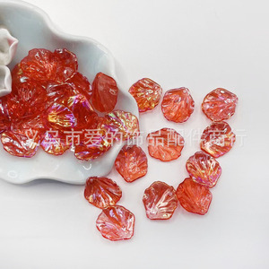 Perles de fleurs de camélia colorées Ab 20x17mm pour la fabrication de bijoux, accessoires en coquillages, perles en vrac - Product Image 1