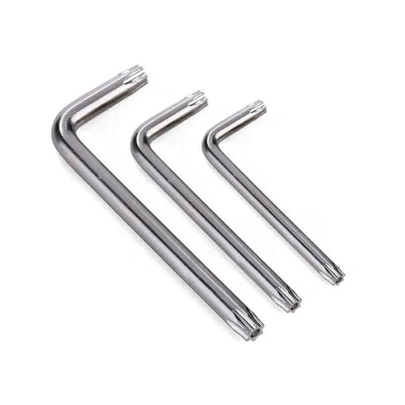 China premium supplier T10 T20 T30 size steel torx star key allen wrench