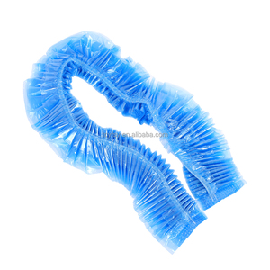 Bonnets de douche de Spa jetables réglables de haute qualité <span class=keywords><strong>couverture</strong></span> de cheveux de Salon étanche <span class=keywords><strong>couverture</strong></span> de bain transparente <span class=keywords><strong>en</strong></span> plastique PE pour adultes - Product Image 4