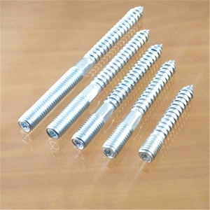 Gỗ chốt móc áo Bolt thép mạ kẽm chủ đề kép không đầu Torx Ổ cắm đôi cuối Stud vít - Product Image 5