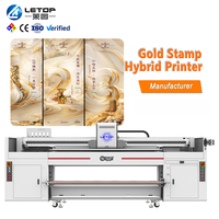 LETOP Fabrik Großformat 1,9M LED-Plotter Hybrid UV-Tintenstrahldrucker Automatische Flachbett-Glasdruckmaschine