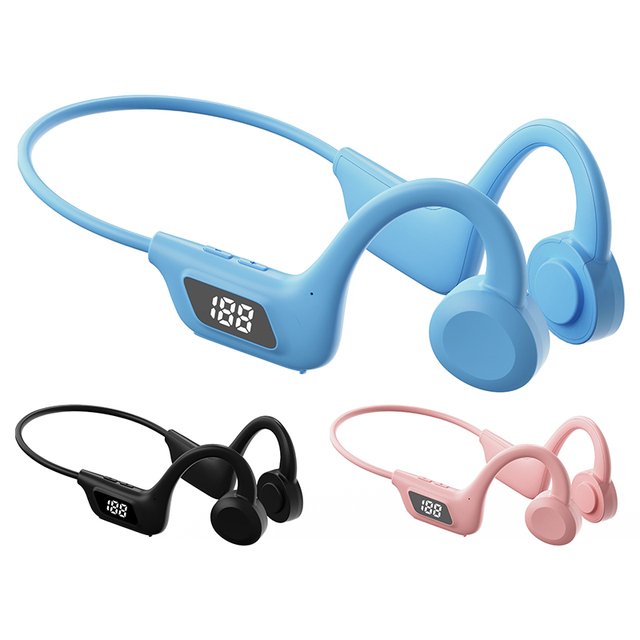 BL13E Bluetooth Bone Conduction Earphone TF Card MP3 Auriculares Osea Casque a Conduction Osseuse LED Display Wireless Headset