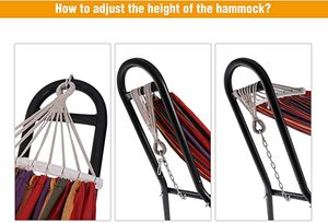 Heavy Duty <strong>Hammock</strong> Stand Portable Adjustable <strong>Hammock</strong> Stand Only FreeStanding <strong>Hammock</strong> <strong>Frame</strong> <strong>for</strong> Indoor Outdoor Yard Use - Product Image 5