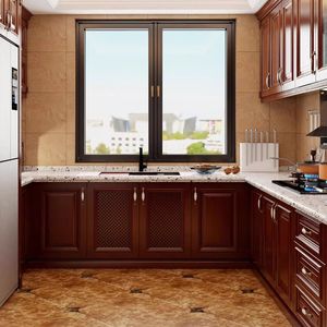 Happy Houses Classic Solid Wood Custom Kitchen Cabinet <strong>Doors</strong> for Bathroom Villa Apartment &amp; Mall Free Sample CAD Worldwide - Product Image 3