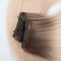 Nouvelles extensions de cheveux naturels Genius Weft, 100% cuticules alignées, double tirage, couleur originale, cheveux russes, peuvent être coupés