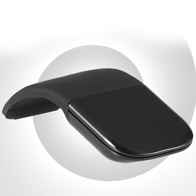 BT Foldable Wireless Optical Mouse Pad for Microsoft Surface Laptop USB Interface Ergonomic Arc Touch Roller Quiet Mini Mice