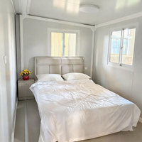 Maison préfabriquée en conteneur pliable et extensible de luxe de 20 pieds, isolée, résistante au froid, avec salle de bain et cuisine