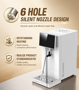 Machine <span class=keywords><strong>à</strong></span> vapeur de <span class=keywords><strong>lait</strong></span> commerciale intelligente <span class=keywords><strong>à</strong></span> 6 orifices avec PID, <span class=keywords><strong>mousseur</strong></span> <span class=keywords><strong>à</strong></span> <span class=keywords><strong>lait</strong></span> électrique pour cafés et salons de thé - Product Image 2