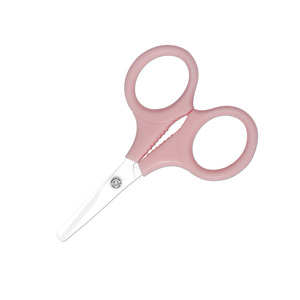 Ciseaux portables en céramique pour bébés, tondeuses à sourcils anti-rouille, tondeuses à poils de nez à pointe ronde, petits outils de beauté pour - Product Image 5