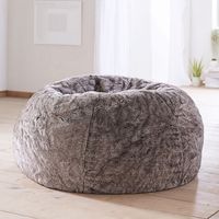 Fauteuil pouf en velours nordique avec rangement, housse de pouf ultra douce, canapé relaxant pour le sol, canapé deux places